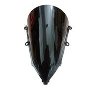 Cupula Universal Moto para CBR650R CBR 650R 2024 2025 Deflectores Accesorios Parabrisas De Motocicleta Humo Doble Burbuja Deflector De Viento(A-Black)