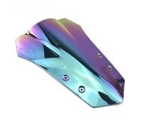 Cupula Universal Moto para MT-09 para Tracer para MT09 FJ09 FJ-09 MT FJ 09 2015 2016 15 16 Parabrisas De Humo Doble Burbuja Deflector De Viento(Iridium)