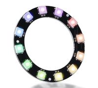 CUQI WS2812 RGB LED Ring 12 Bit Individual Direccionable WS2812 LED 50 mm de diámetro para Arduino, Raspberry Pi, DIY Proyectos
