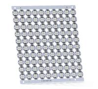 CUQI WS2812B RGB-IC Panel LED, 10x10 100 LEDs Matrix 5050 SMD Panel LED Direccionable Individualmente para Raspberry Pi, Arduino, Proyectos DIY(blanco)