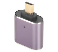 Cuque Adaptador HD Hembra a Micro HD, Adaptador de Interfaz Multimedia Micro HD Plug and Play Amplia Aplicabilidad Aleación de Aluminio de 48 Gbps con Luz LED para Computadoras para Televisores