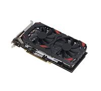 Cuque Tarjeta Gráfica para Juegos, Tarjeta Gráfica Portátil RX 580 de 256 bits, Frecuencia Central Silenciosa de 1284 MHz con Ventiladores Duales para PC de Escritorio (580 8G D5)