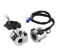 Cuque Venta Loca Interruptor de Moto, Interruptor de Manillar de fácil instalación, Impermeable, Cromado, para Scooters eléctricos, Motocicletas