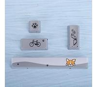 Cuque Venta Loca Tapas de Teclado PTB, patrón de Perro pequeño Gris Exquisito Teclado mecánico, Duradero para Teclado mecánico, Teclado de decoración de café de Internet(Little Greyhound 4 Button