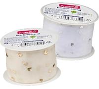 Cœur en organza Profissimo, 4 m - Marque DM Allemagne - Compatible avec profissimo - Profissimo Band Herz aus Organza, 4 m