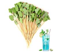 Cura de dientes de madera cactus natural 100 unids fruta de cactus de madera ecológica para aperitivo barbacoa cóctel accesorio de mesa uso duradero y práctico para el hogar cocina