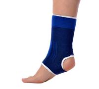 Cura Farma 26090 - Soporte de Tobillo Elástico en Tela con Abertura en el Talón, Mediano 100 g