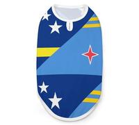Curacao - Camiseta sin mangas con la bandera de Aruba para perros, camiseta sin mangas para mascotas, camisetas sin mangas para gatos, talla M