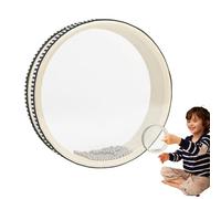 Curación con sonido de tambor de mar,Tambor de olas de mar, Percusión de instrumentos marinos de doble cara, Percusión de tambor sonoro, instrumento de sonido marino con carcasa de madera dura para al