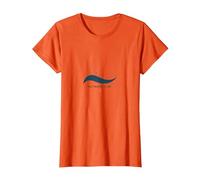 Curación de Agua Salada: Logotipo de Ola oceánica de Bienestar costero Camiseta, Mujer, Naranja, S