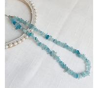 Curación de la joyería CRISTAL NATURAL Collar de cristal irregular Chips de grava de piedra Piedra verde Aventurina Citrines Azul Cuarzo Rosa Cristal Gargantilla Collar de gargantilla delicado