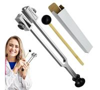 Curación del diapasón - Herramienta de sonido 27 cm, mango de madera | Conjunto de instrumentos de resonancia de frecuencia de precisión de aluminio, clínica, hospital, músico, terapia, meditación, di
