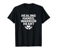 Curación, Manos, Corazón de Guerrero. Fuerza de Enfermera, Atención al Paciente. Camiseta