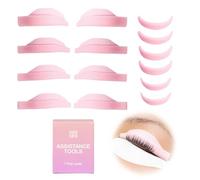 Curacoro Barras de elevación de pestañas, 14 piezas/7 tamaños, almohadillas autoadhesivas para rizar y levantar pestañas, varillas de silicona reutilizables para laminación permanente de pestañas