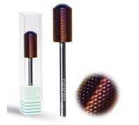 Curacoro Brocas para uñas de 3/32 pulgadas, broca de carburo en forma de L (fina) para acabado profesional, quitar suavemente, pulir y pulir uñas de gel, arte de uñas, pedicura, salón de manicura y