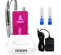 Curacoro Taladro de uñas eléctrico profesional sin escobillas de 35000 rpm, lima de uñas para uñas de gel acrílico, bajo ruido y baja vibración