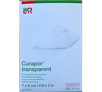 Curapor - Vendaje quirúrgico para heridas estériles (7 x 5 cm, 50 unidades)