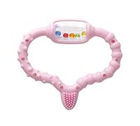 Curaprox Anillo De Dentición Para Bebés De 0 a 24 Meses | Alivia Las Molestias De La Dentición | Sin Bpa | Con Cepillo De Dientes De Entrenamiento |Rosa |Fabricado en Suiza