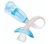 Curaprox Baby Sujeta Chupetes Azul Translúcido 1 ud