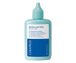 Curaprox BDC 100 60 ml Gel de Limpieza para Dentaduras Postizas | Para Dentaduras Postizas y Retenedores/Limpiador Suave con Ingredientes Naturales/Sin Abrasivos/Diseñado en Suiza