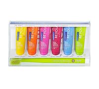 Curaprox Be You Pasta Blanqueadora, Pack 6 Sabores, 60Ml, Fab. Suiza | Set De 6X10ml De Sabores Intensos, Blanqueado Suave Con Enzimas Y Aliento Fresco, Incluye Cepillo CS 5460, Vegano, Sin SLS