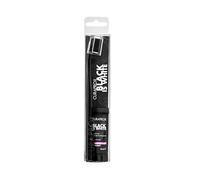 Curaprox Black is White Set De Pasta De Dientes Y Cepillo De Dientes | Blanqueamiento Dental Y Aliento Fresco | Carbón Activado | 10 ml Tamaño Viaje
