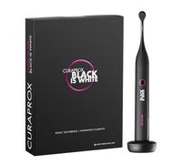Curaprox Black is WhiteCepillo De Dientes Hidrosónico : Blanqueamiento Dental Y Cuidado De Encías | Limpieza Ultrasuave Con Cabezales De Carbón | Incluye Cargador Y Estuche De Viaje