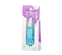 CURAPROX Cadena para chupete de bebé con clip, de tela, con clip, sin BPA, Azul claro, 1 unidad, 10 g