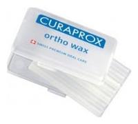 Curaprox Cera Ortho, Blanco, Diseñado En Suiza | Cuidado De Brackets, Protege Las Encías De Lesiones Por Brackets, 7 Tiras De Cera