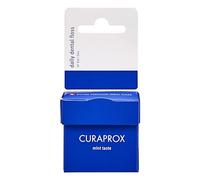 Curaprox Hilo DF 850, daily dental aletas, microfibra Curen, sabor a menta, blanco, 50 m