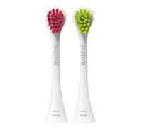Curaprox Hydrosonic Cabezales Sensitive, Magenta-Verde, Hecho en Suiza