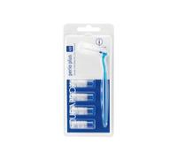 Curaprox Cepillo interdental CPS 410 – Para espacios grandes, 5 cepillos con soporte, Azul