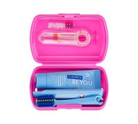 Curaprox Set De Viaje Ortho, Rosa, Fabricado En Suiza | Cuidado De Brackets Y Bucal En Movimiento, Cepillo Ultra Suave Y Pasta Blanqueadora, Set Ortodoncia