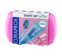 Curaprox Ortho Kit de viaje rosa