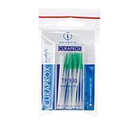 Curaprox Palillos de dientes TP 930: Púas de Limpieza de Nailon con Punta Flocada para un Cuidado Interdental Preciso | Paquete de 10 / Fabricado en Suiza