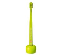 Curaprox Portacepillos Soporte de Cerámica para Cepillos de Dientes Manuales y Eléctricos/Verde, Paquete Individual/Diseñado en Suiza