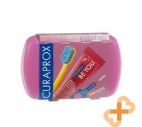 CURAPROX Travel Set Rosa Cepillo de Dientes Pasta Cepillo Interdental Mint