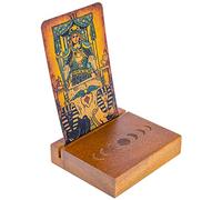 Curawood Soporte para tarjetas de tarot, muestra tu dibujo diario, regalos de bruja para mujeres, accesorios de tarot, suministros de altar wiccano, decoración de brujería, herramientas de