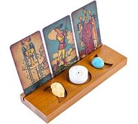 Curawood Tarot Tarot Soporte para tarjetas - Muestra tus tarjetas de afirmación diaria - Tarot Tarot - Accesorios para tarot - Tarot Board Altar Stand - Pagan & Wiccan Altar Suministros - Witchy Decor