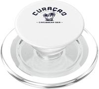 Curazao Caribbean Souvenir Crucero de Luna de Miel Palm PopSockets PopGrip para MagSafe