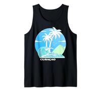 Curazao Palmeras en una Isla del Caribe Camiseta sin Mangas