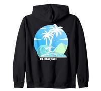 Curazao Palmeras en una Isla del Caribe Sudadera con Capucha