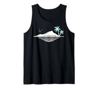 Curazao Vacaciones en el Caribe Palmeras Isla Playa Souvenir Camiseta sin Mangas