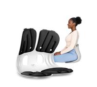 curble GRAND - Soporte ergonómico para respaldo de silla, soporte lumbar para una buena corrección de postura y alivio del dolor de espalda, perfecto para silla de oficina, asiento de piso y trabajo