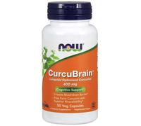 Now Foods CurcuBrain Longvida Optimizado Curcumina 400 mg - 50 Cápsulas