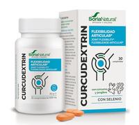 Curcudextrin con cúrcuma, 30 comprimidos, Soria Natural | Cúrcuma dextrinada - Pimienta negra - Jengibre y selenio - Movilidad articular - Flexibilidad - Articulaciones
