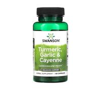 Cúrcuma, ajo y pimienta de cayena Swanson (60 cápsulas)