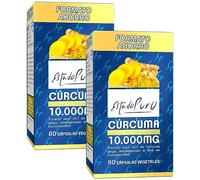Cúrcuma Estado Puro 10000mg | 40 Cápsulas | Cúrcuma con Pimienta Negra de Máxima Concentración y Absorción | Antinflamatorio Natural | Tongil