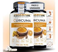 Cúrcuma con Pimienta Negra en Cápsulas. Antiinflamatorio y Antioxidante Potente para tus Articulaciones. Suplemento 100% Natural. 120 Cáps Veganas