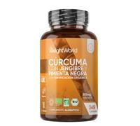 Cúrcuma con Pimienta Negra y Jengibre Orgánica, 365 Cápsulas, 1 Año de Suministro - Apto para Veganos, con Certificación Orgánica por la Soil Association, 1 Cápsula al Día, Sin Gluten ni OGM